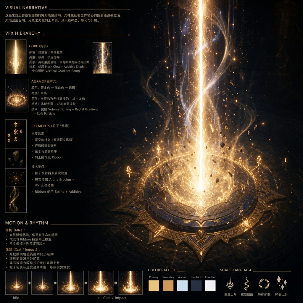 金色法阵特效设计稿